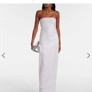 Elegant White Strapless Gown